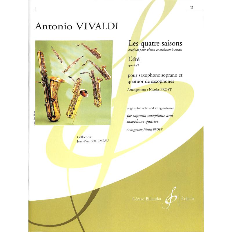 Titelbild für BILL 9828 - Concerto g-moll op 8/2 RV 315 PV 336 F 1/23 T 77 (l'estate - der Somme