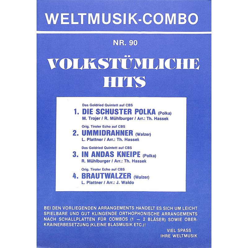 Titelbild für WM 50090D - Volkstümliche Hits