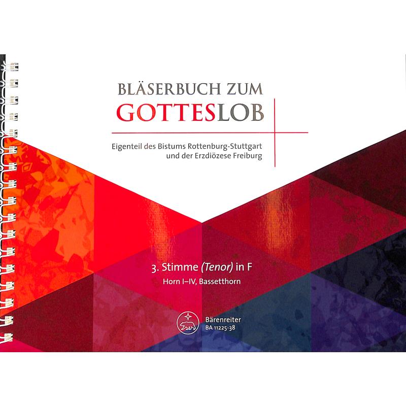 Titelbild für BA 11225-38 - Bläserbuch zum Gotteslob - Freiburg Rottenburg Stuttgart