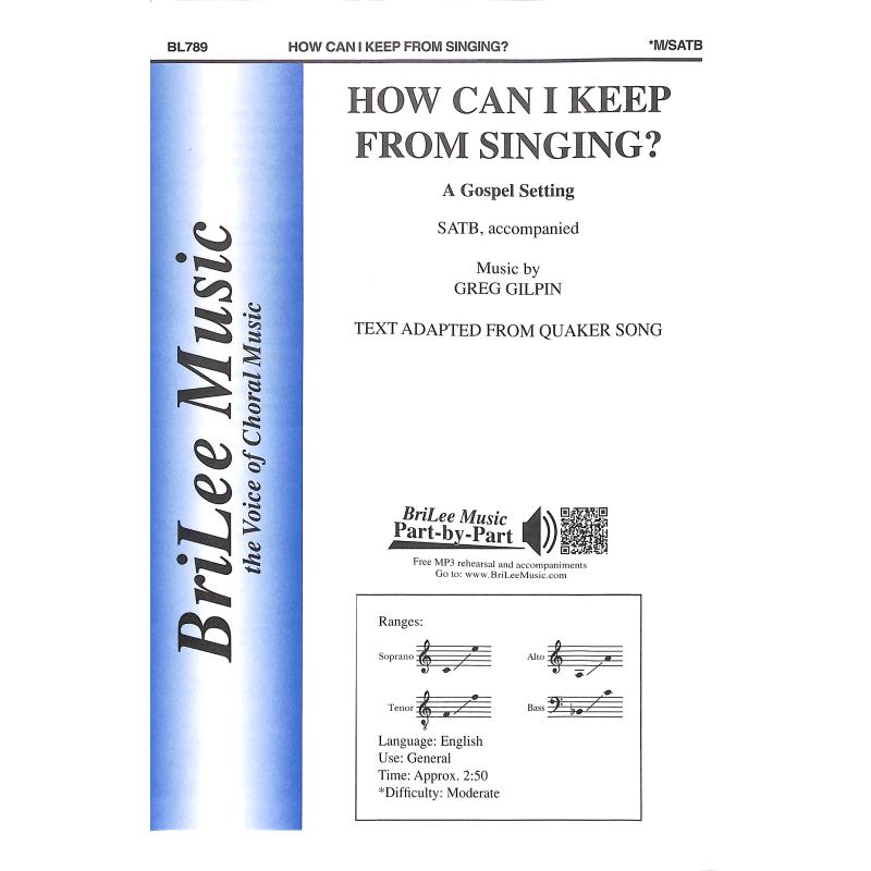 Titelbild für CF -BL789 - How can I keep from singing