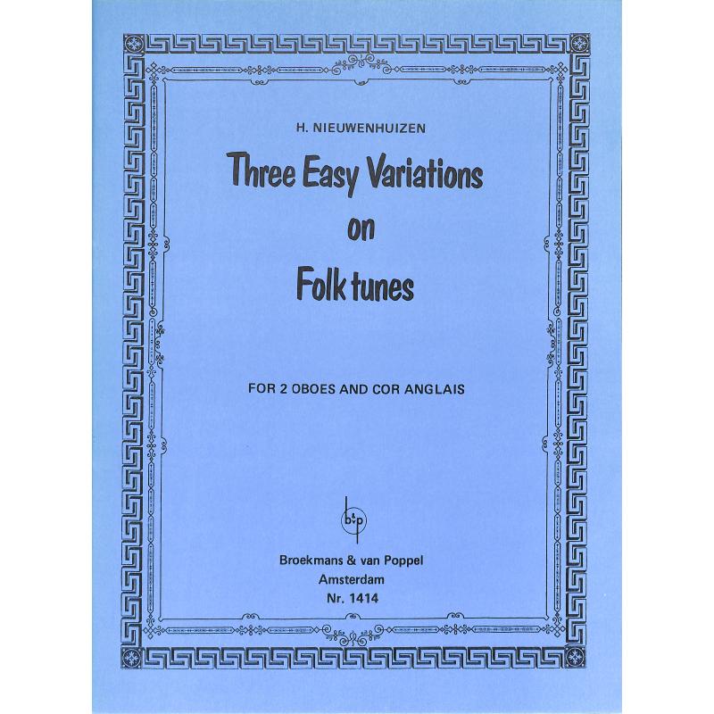 Titelbild für BVP 1414 - 3 easy Variations on Folktunes