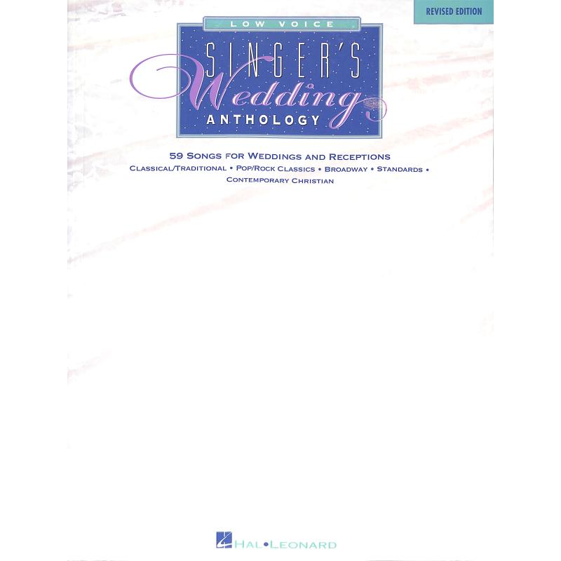 Titelbild für HL 740008 - Singer's wedding anthology