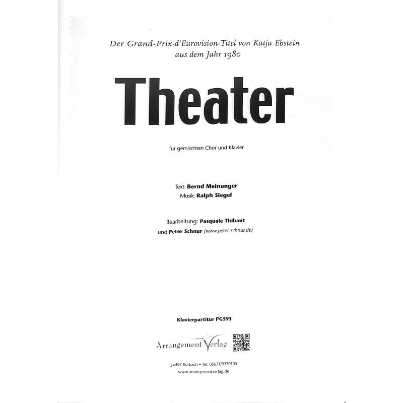 Titelbild für ARRANG -PG593 - Theater
