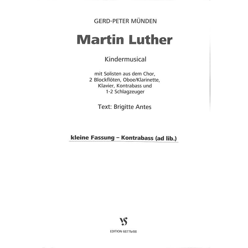 Titelbild für VS 6877B-08 - Martin Luther - das Musical