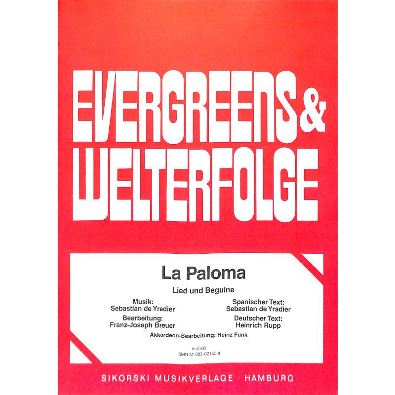 Titelbild für SIK 6-4160 - La paloma