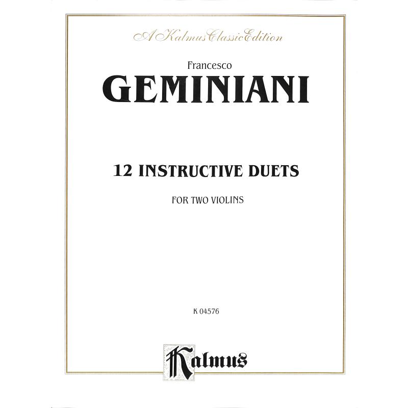 Titelbild für KALMUS 04576 - 12 instructive Duets | Instruktive duos