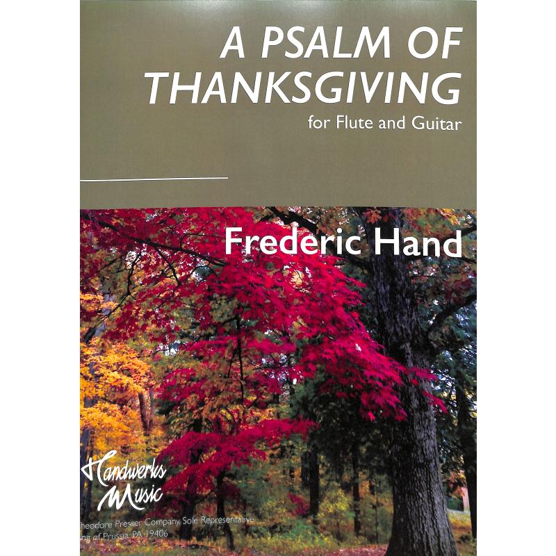 Titelbild für PRESSER 494-03042 - A psalm of thanksgiving