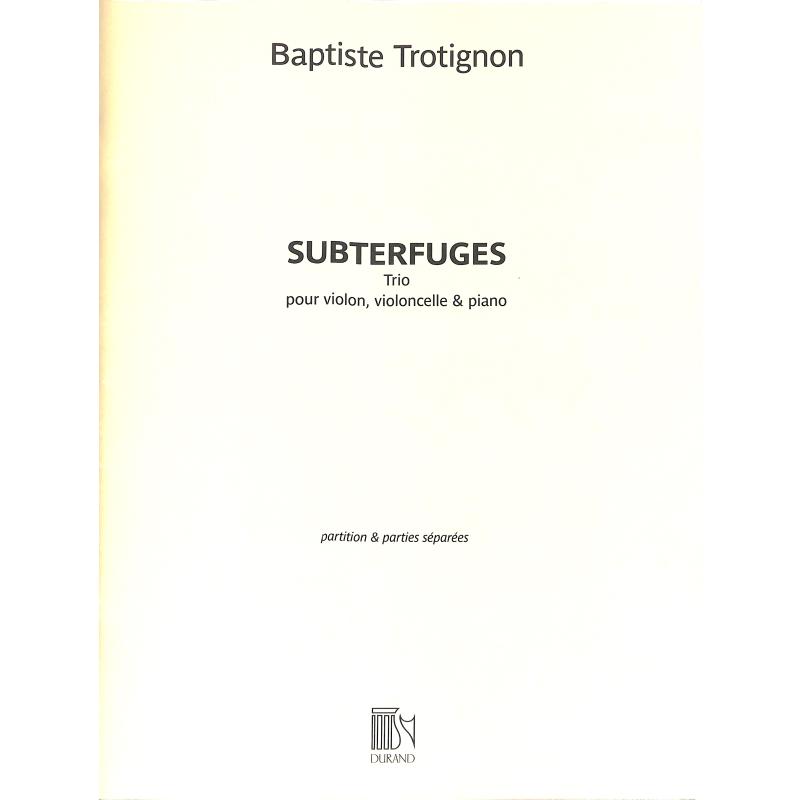 Titelbild für DF 16232 - Subterfuges | Trio