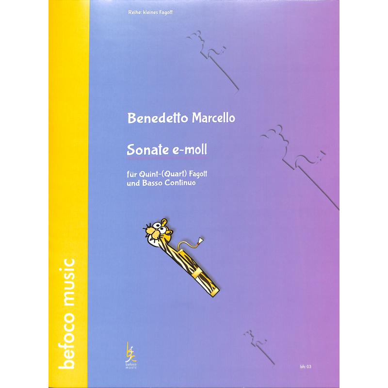 Titelbild für BFC 05 - Sonate e-moll