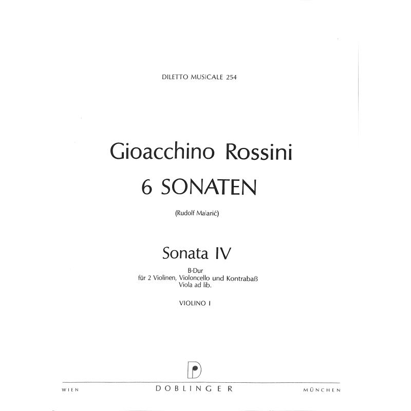 Titelbild für DM 254-VL1 - Sonate 4 B-Dur (6 Sonaten)