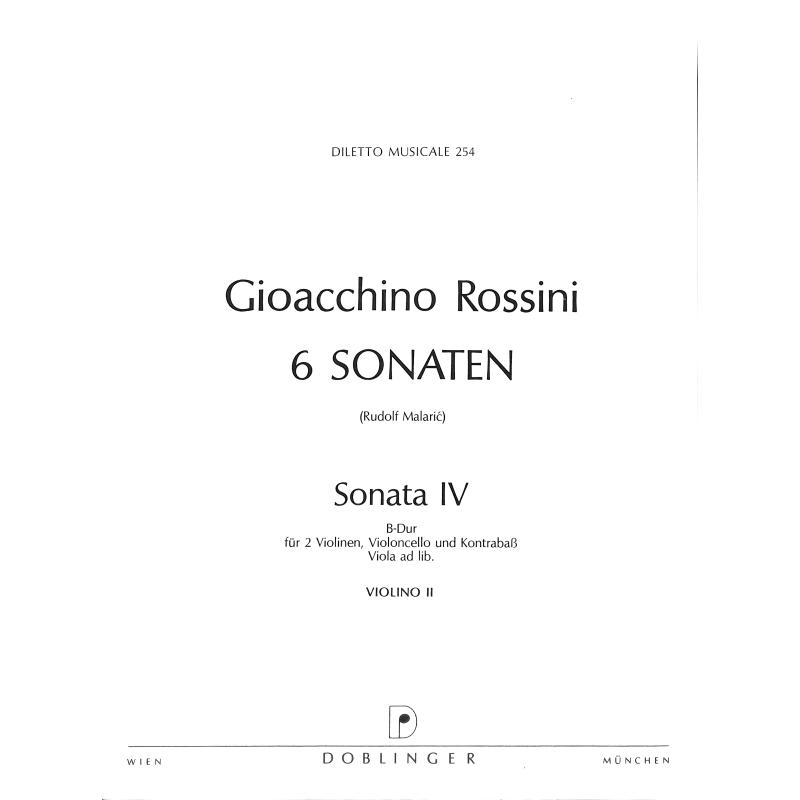 Titelbild für DM 254-VL2 - Sonate 4 B-Dur (6 Sonaten)