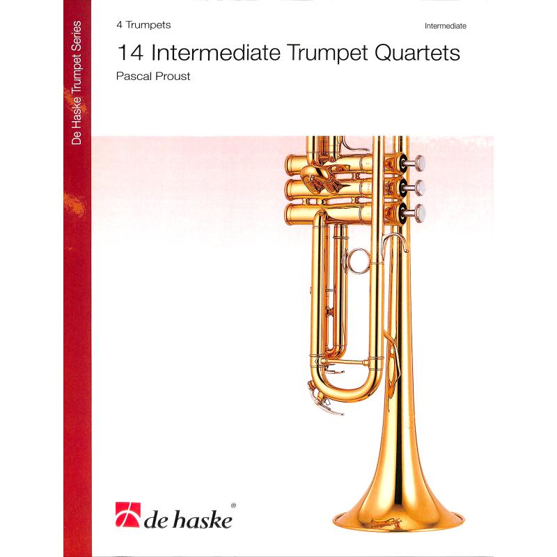 Titelbild für DHP 1175797-070 - 14 intermediate Trumpet Quartets