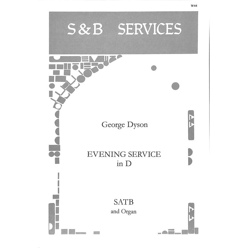 Titelbild für STAINER -W44 - Evening Service D-Dur