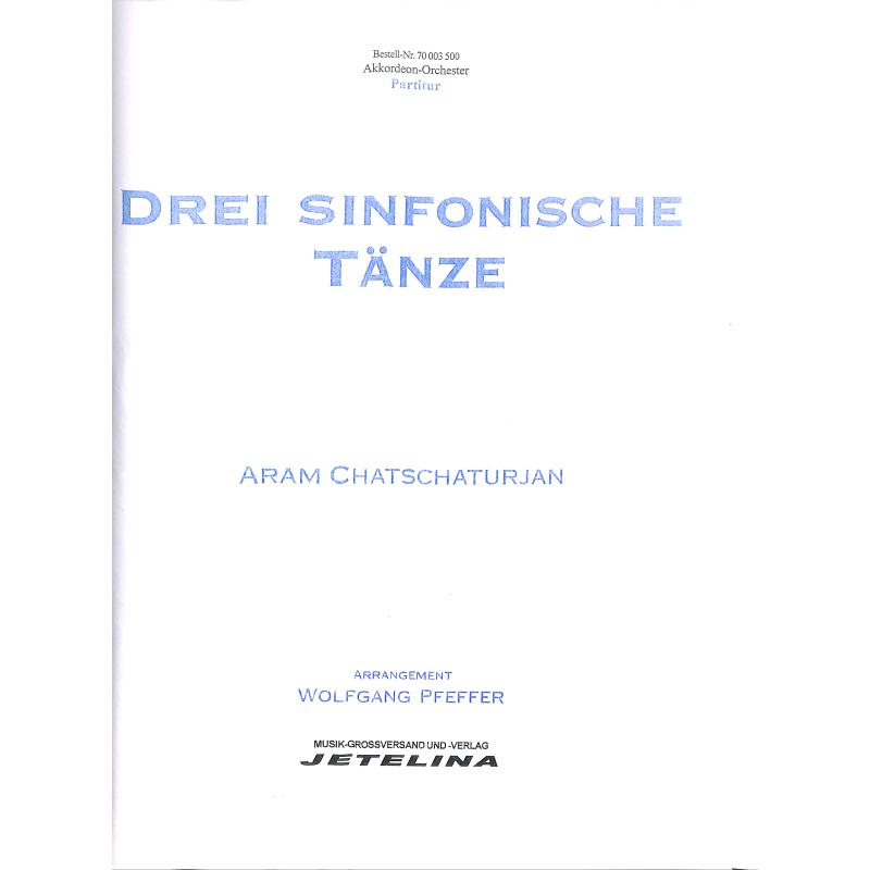 Titelbild für JETELINA 70003500 - 3 sinfonische Taenze