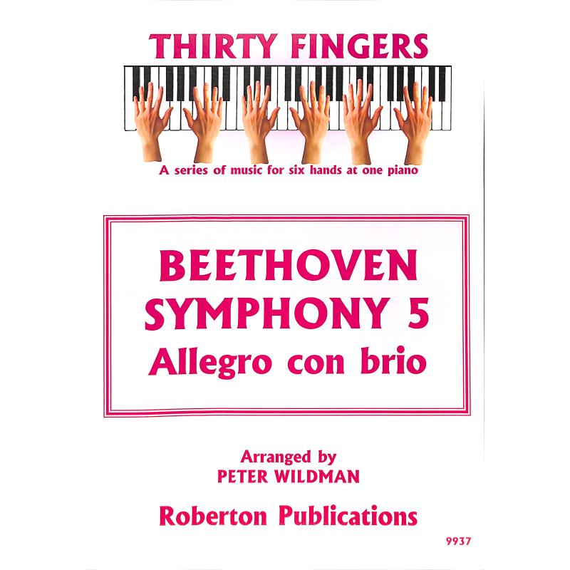 Titelbild für ROBERTON 9937 - Allegro con brio (Satz 1) aus Sinfonie 5 c-moll op 67