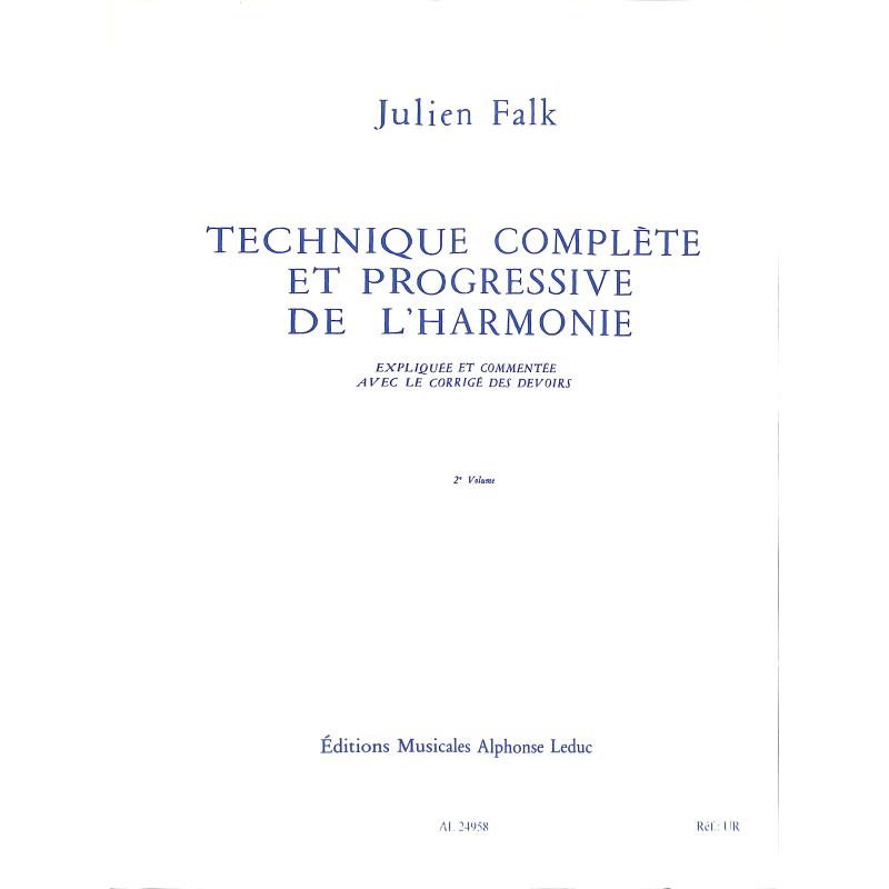 Titelbild für AL 24958 - Technique complete et progressive de l'harmonie 2