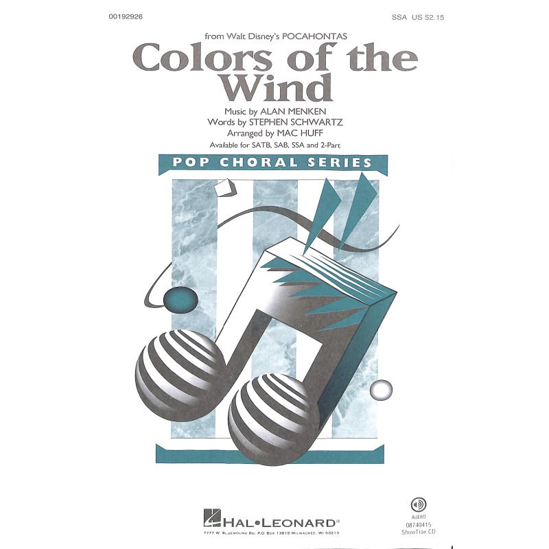 Titelbild für HL 192926 - Colors of the wind (aus Pocahontas)