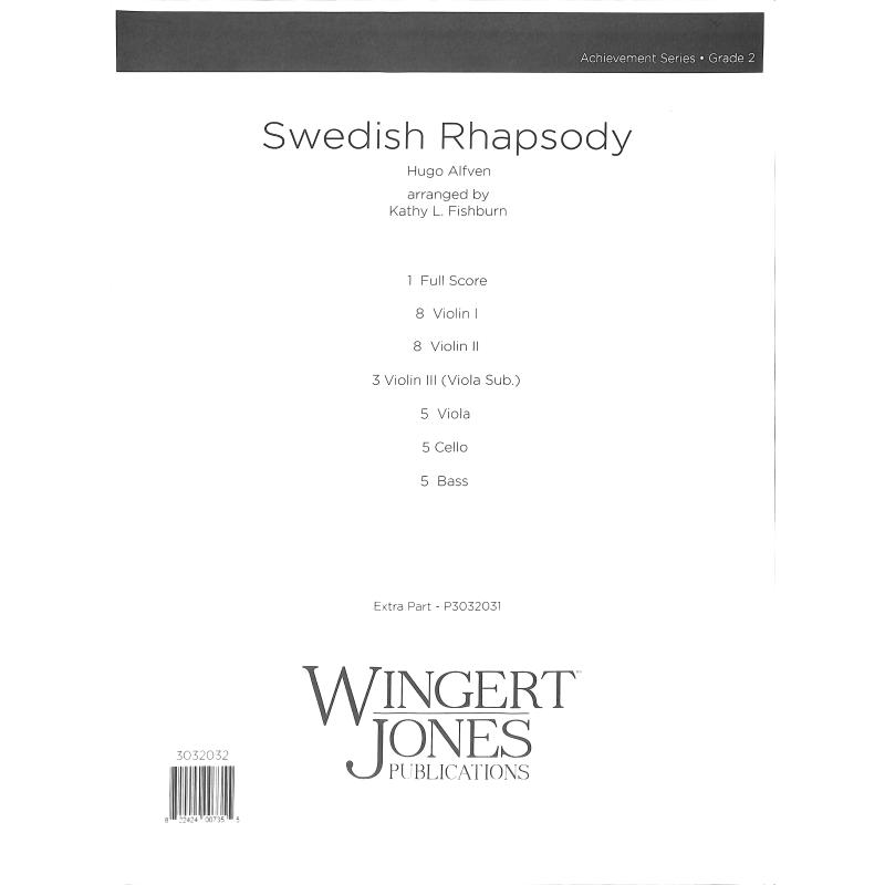 Titelbild für WINGERT 3032032 - Swedish Rhapsody