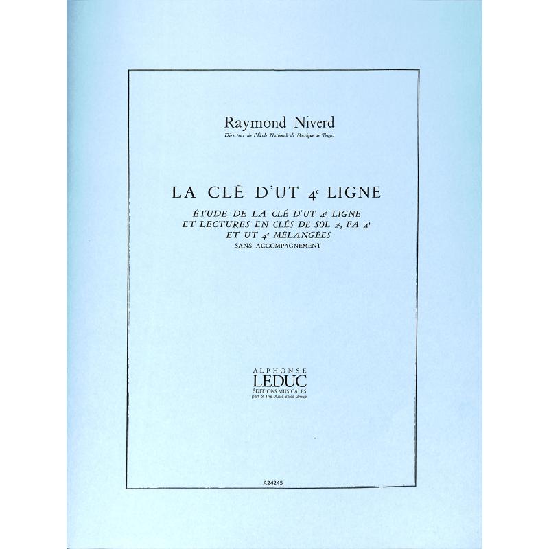 Titelbild für AL 24245 - La cle d'ut 4e ligne
