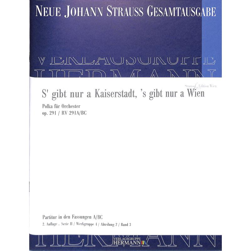 Titelbild für VGH 519-11 - S' gibt nur a Kaiserstadt 's gibt nur a Wien op 291 | Polka