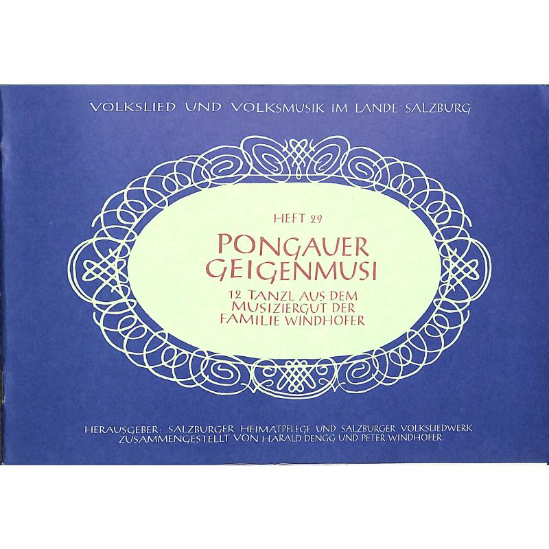 Titelbild für VVS 29 - Pongauer Geigenmusi