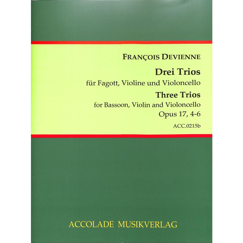 Titelbild für ACCOLADE 0215B - 3 Trios op 17 (Nr 4-6)