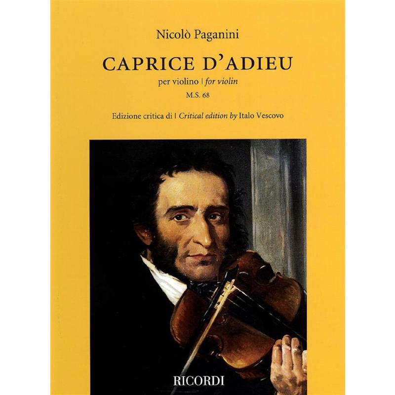 Titelbild für NR 141717 - CAPRICE D'ADIEU