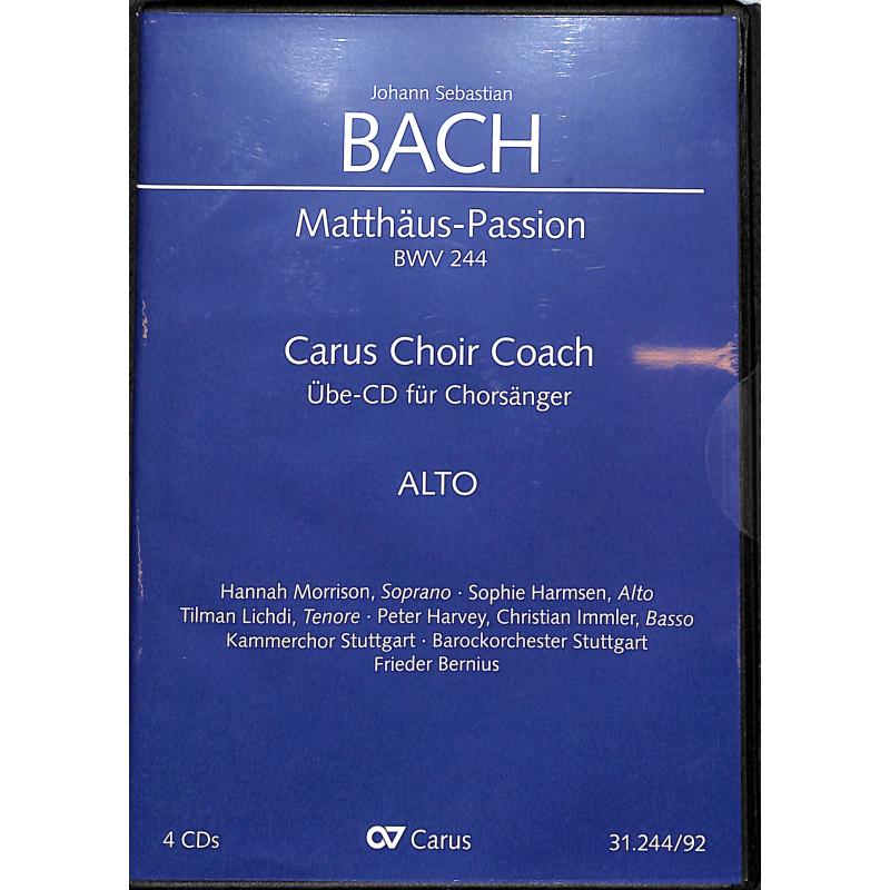 Titelbild für CARUS 31244-92 - Matthaeus Passion BWV 244