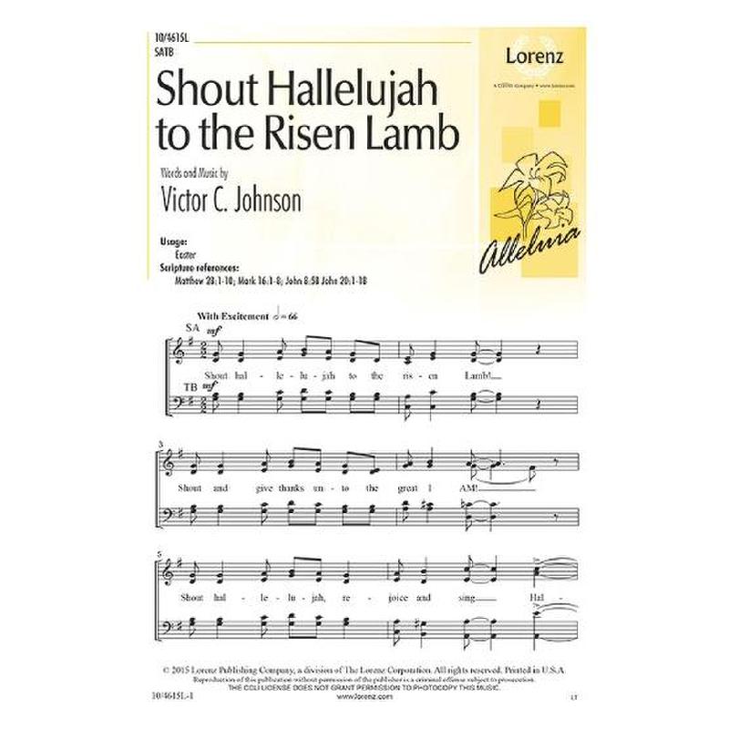 Titelbild für LORENZ 10-4615L - Shout Hallelujah to the risen lamb