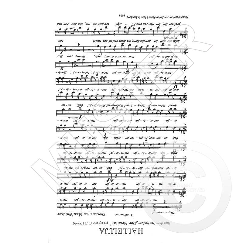 Titelbild für BOEHM 9754-06 - Hallelujah aus Messias HWV 56