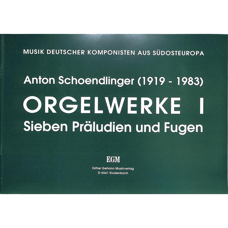 Titelbild für GEHANN 023 - Orgelwerke 1 | 7 Präludien + Fugen