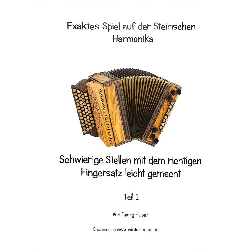 Titelbild für HUBER 1-CD - Exaktes Spiel auf der Steirischen Harmonika | Schwierige Stellen mit d