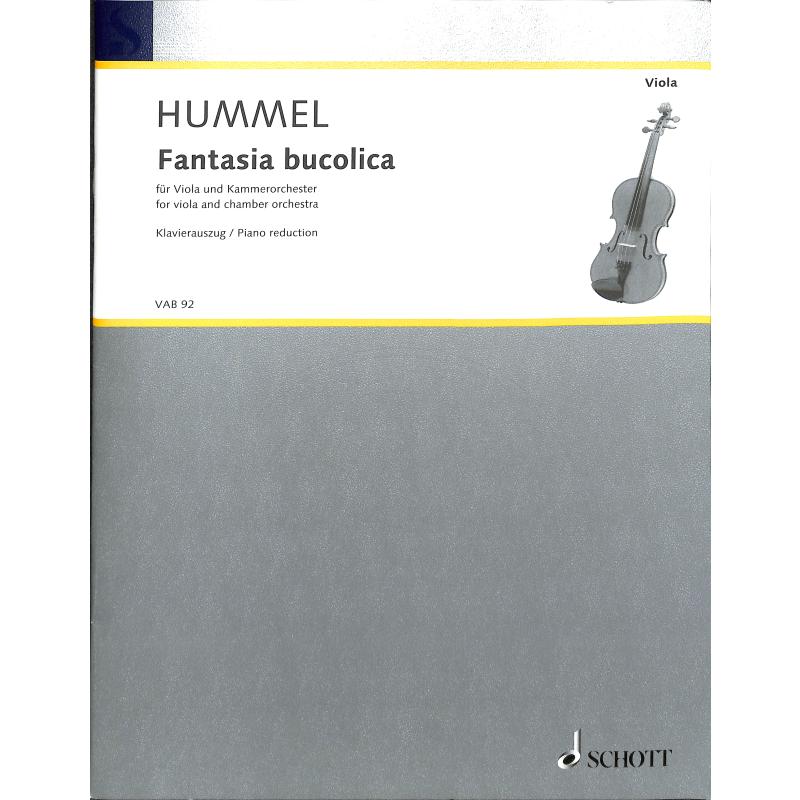 Titelbild für VAB 92 - Fantasia bucolica op 13f
