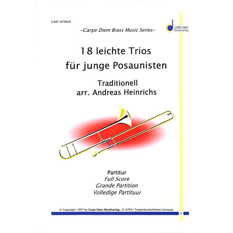 Titelbild für CARPE 97069-P3 - 18 leichte Trios für junge Posaunisten