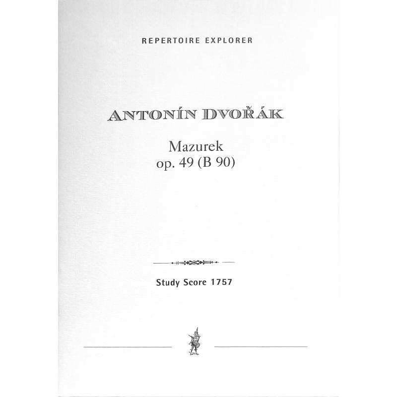 Titelbild für MPH 1757 - Mazurek e-moll op 49 (Mazurka)