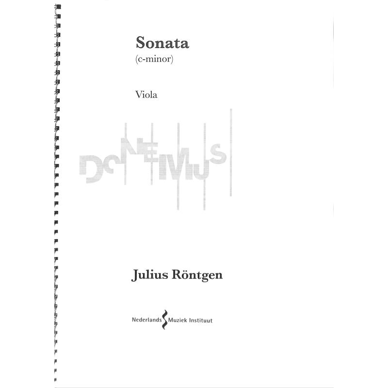 Titelbild für DON 11406P - Sonate c-moll