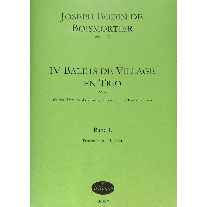 Titelbild für BAROQUE 5047 - 4 Balets de Village en Trio op 52/1
