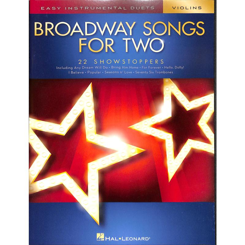 Titelbild für HL 252500 - Broadway songs for two