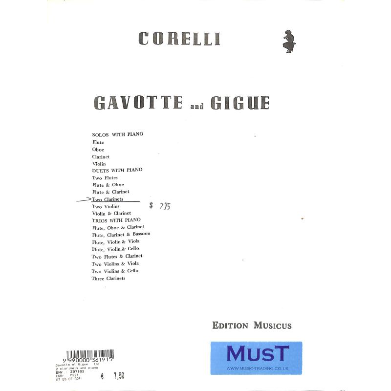 Titelbild für MUSICUS 221 - Gavotte + Gigue