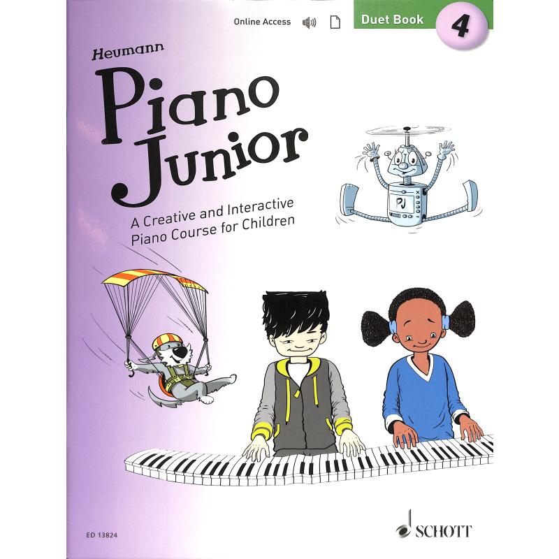 Titelbild für ED 13824 - Piano junior 4 - Duet book