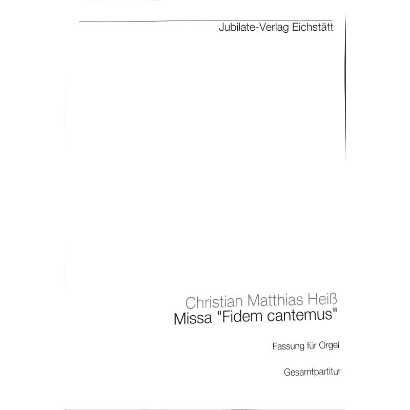 Titelbild für RM 745-GP - Missa Fidem Cantemus