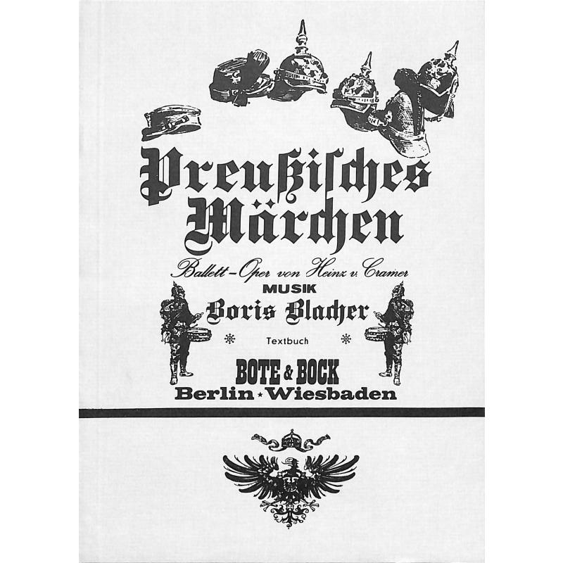 Titelbild für BOTE 6700059 - PREUSSISCHES MAERCHEN