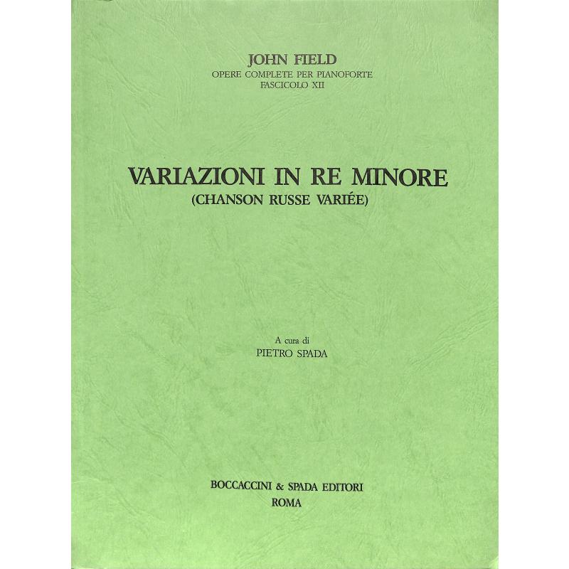 Titelbild für SPADA 1341 - Variazioni d-moll | Variationen | Chanson russe variee