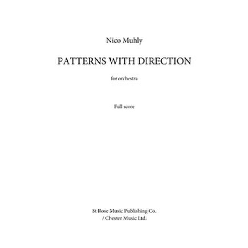 Titelbild für MSSRO 100156 - Patterns with direction