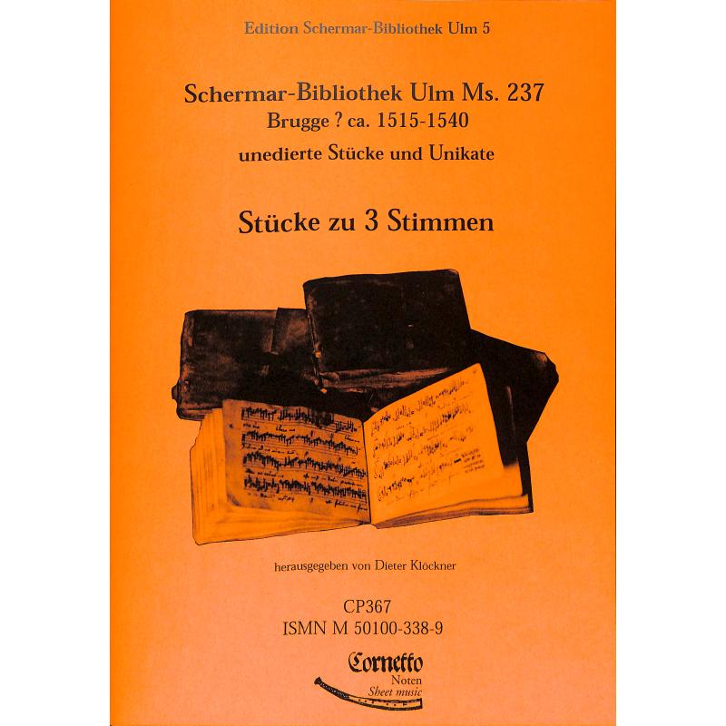 Titelbild für CORNETTO -CP367 - Schermar Bibliothek Ulm MS 237