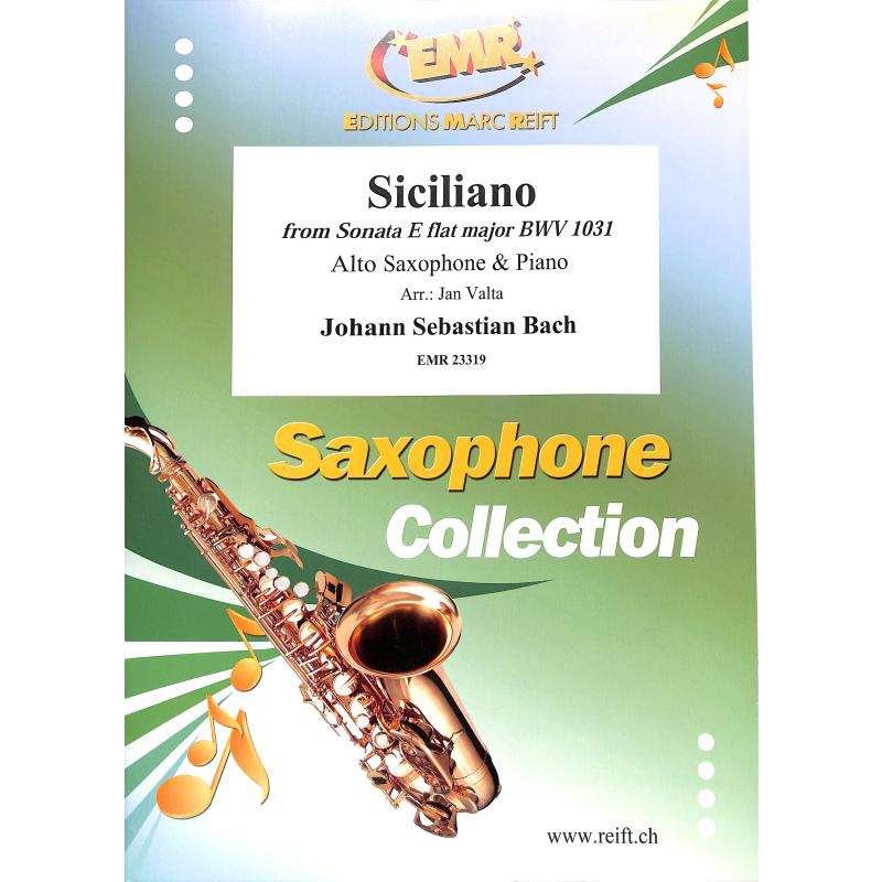Titelbild für EMR 23319 - Siciliano (Sonate 2 Es-Dur BWV 1031)