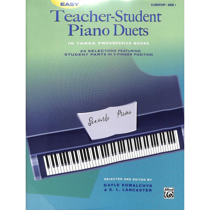 Titelbild für ALF 46128 - Easy teacher student piano duets 1