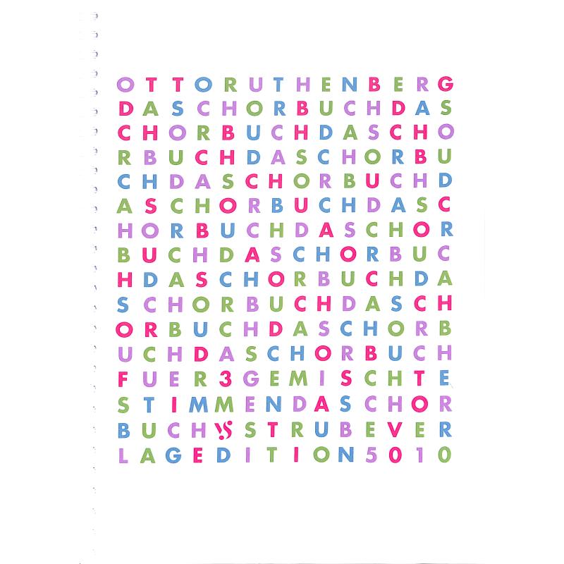 Titelbild für VS 5010 - DAS RUTHENBERG CHORBUCH