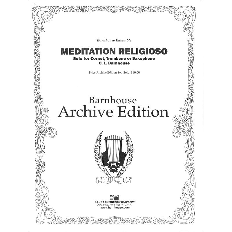 Titelbild für BARNH 083-0109-20 - Meditation Religioso