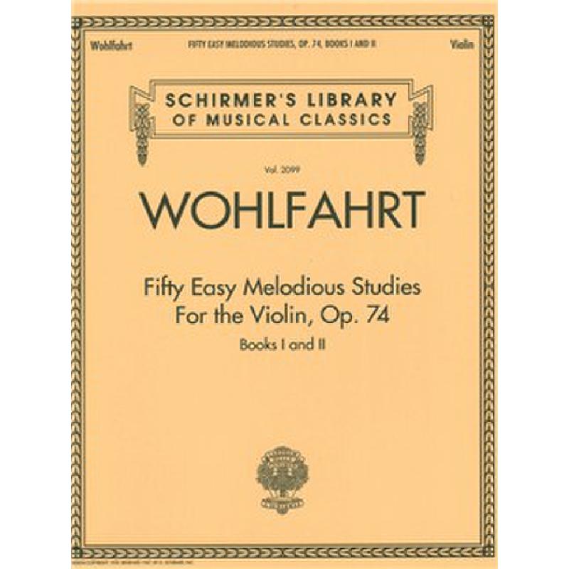 Titelbild für HL 50498601 - 50 easy melodious Studies 1 op 74 | 50 easy melodious Studies 2 op 74
